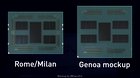 Макеты процессоров AMD Genoa и Milan